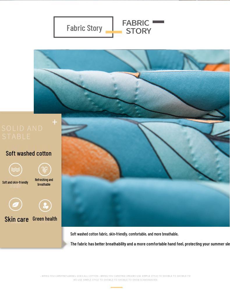 Gift Box: Washed Cotton Summer Quilt - Perfect for Anniversaries and Cool Nights