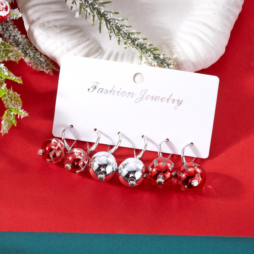 Christmas Sparkling Snowflake Ear Jewelry With Alloy And Acrylic For Women Celebration