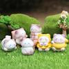 Mini Resin Cat Figurine Micro Cartoon Cat Statue Tiny Animals Crafts for DIY Moss Landscape Dollhouse Garden Decor Birthday Party Cake Topper