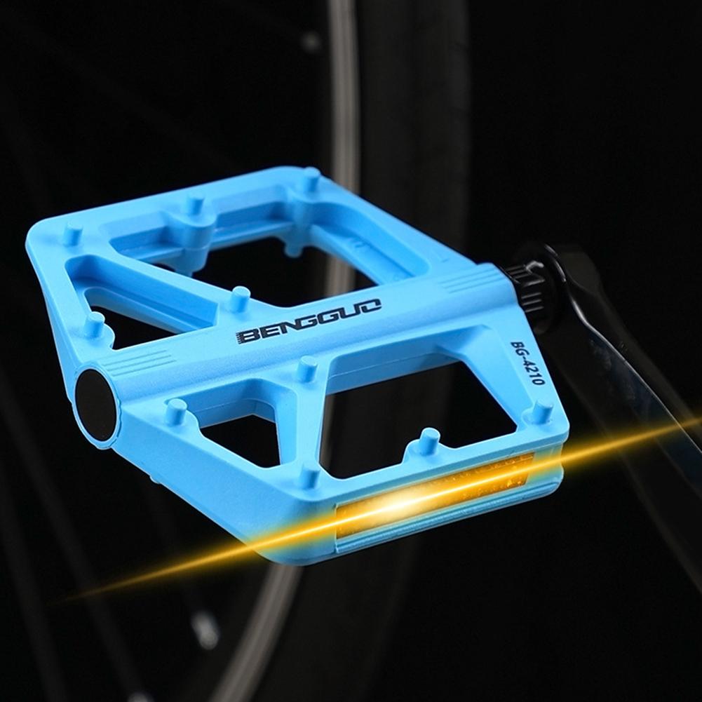 Double DU Bearing Bicycle Pedal Platform Ultralight Nylon Road Mountain Bike Pedal Non-slip MTB Flat Pedals Bicycle Part