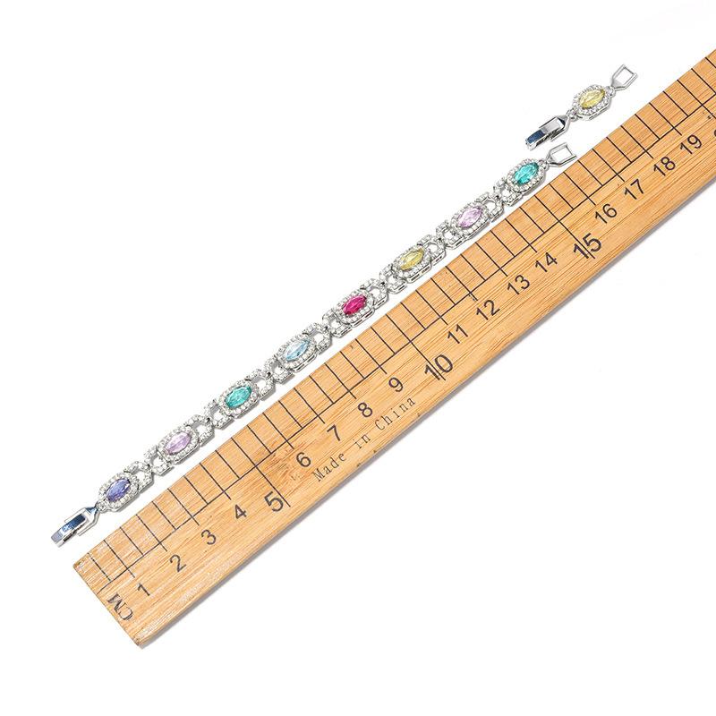 Europe and The United States Explosions Colorful Bracelets Handmade Inlaid Zircon Bracelets Girls Advanced Sense of Jewelry.