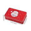 Weihnachts-Blechdose Süßigkeiten-Geschenkbox Dekoration mit Deckel Weihnachts-Süßigkeitenbehälter Keks-Süßigkeitenglas für Weihnachtsfeierbedarf Feiertag