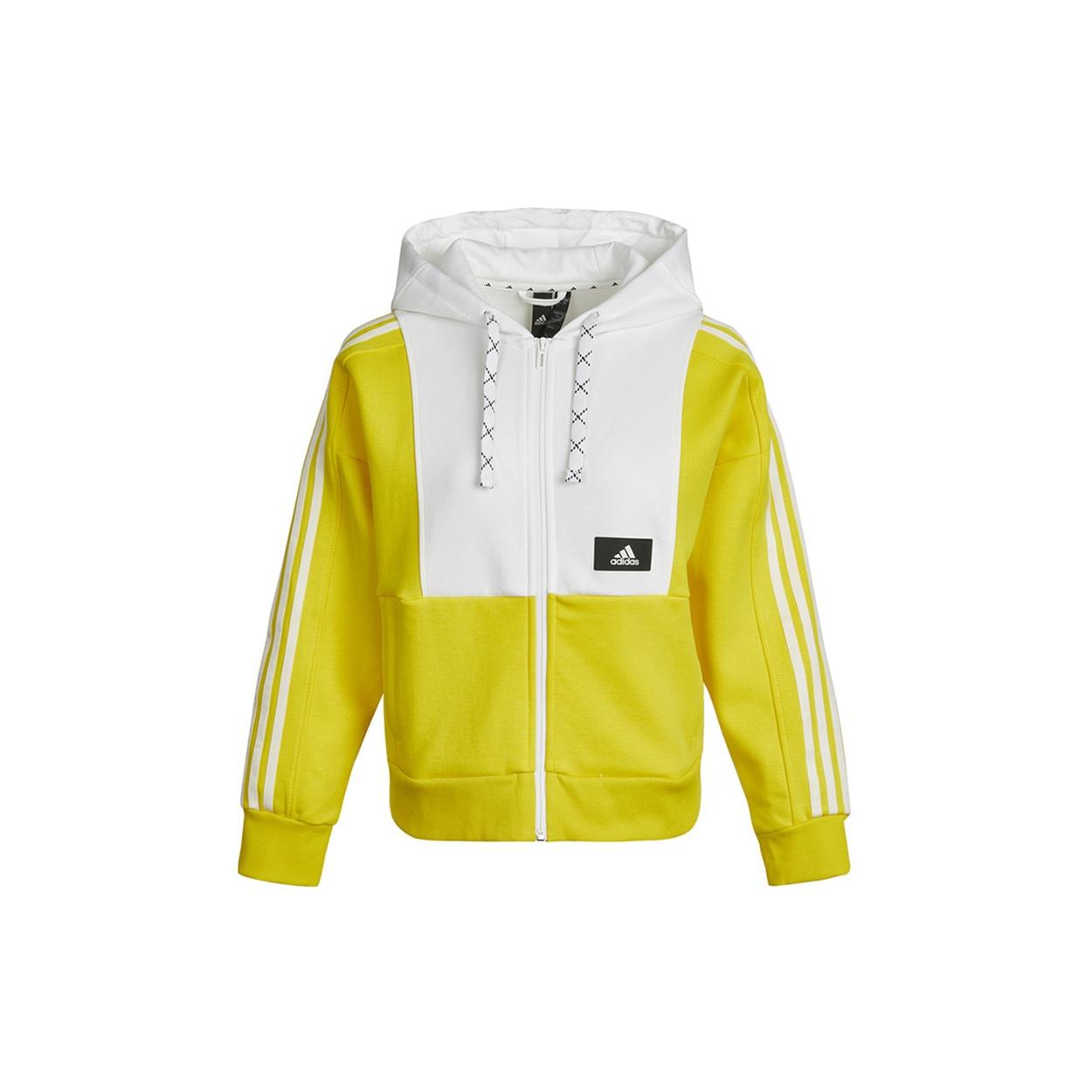 (WMNS) adidas Street Jacket Asia Sizing Yellow White Women s GP0690 S