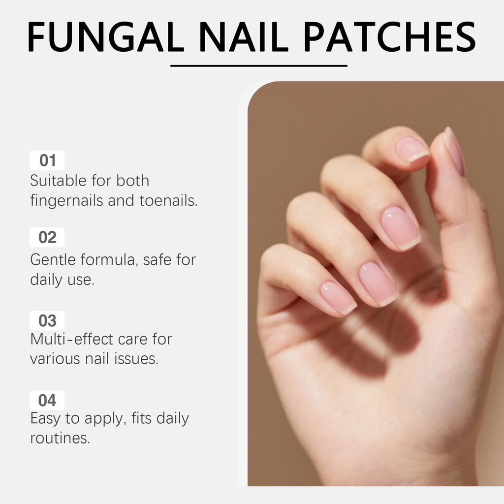 Fungal Nail Hands And Feet Soft Nail Inlaid Nail Thickening Bright Nail Furrow Gray Nail Care Patch 21pcs
