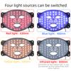Beauty Mask Color Light Household Photon Skin Rejuvenation Beauty Instrument Household Red and Blue Light Mask Instrument Red Light Big Row Light