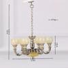 1/12 Miniature Chandelier Lamp Model Figurine Furniture For Doll House Living Room Decoration With Realistic Design