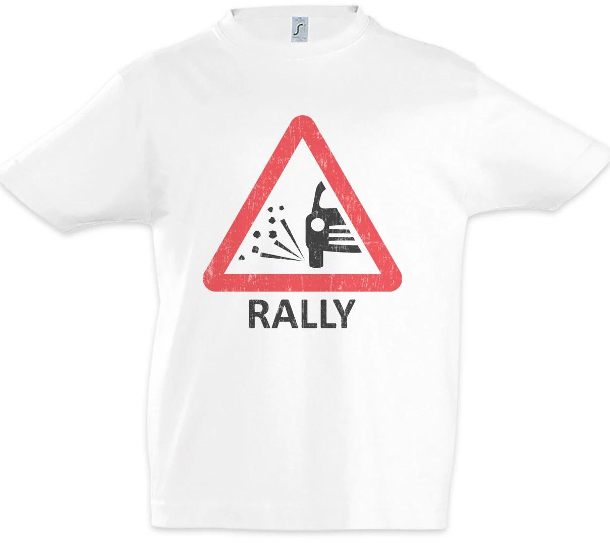 Rally Sign Kids Boys kids boys T-Shirt Racer Petrol Head Fun Car Love Car 110