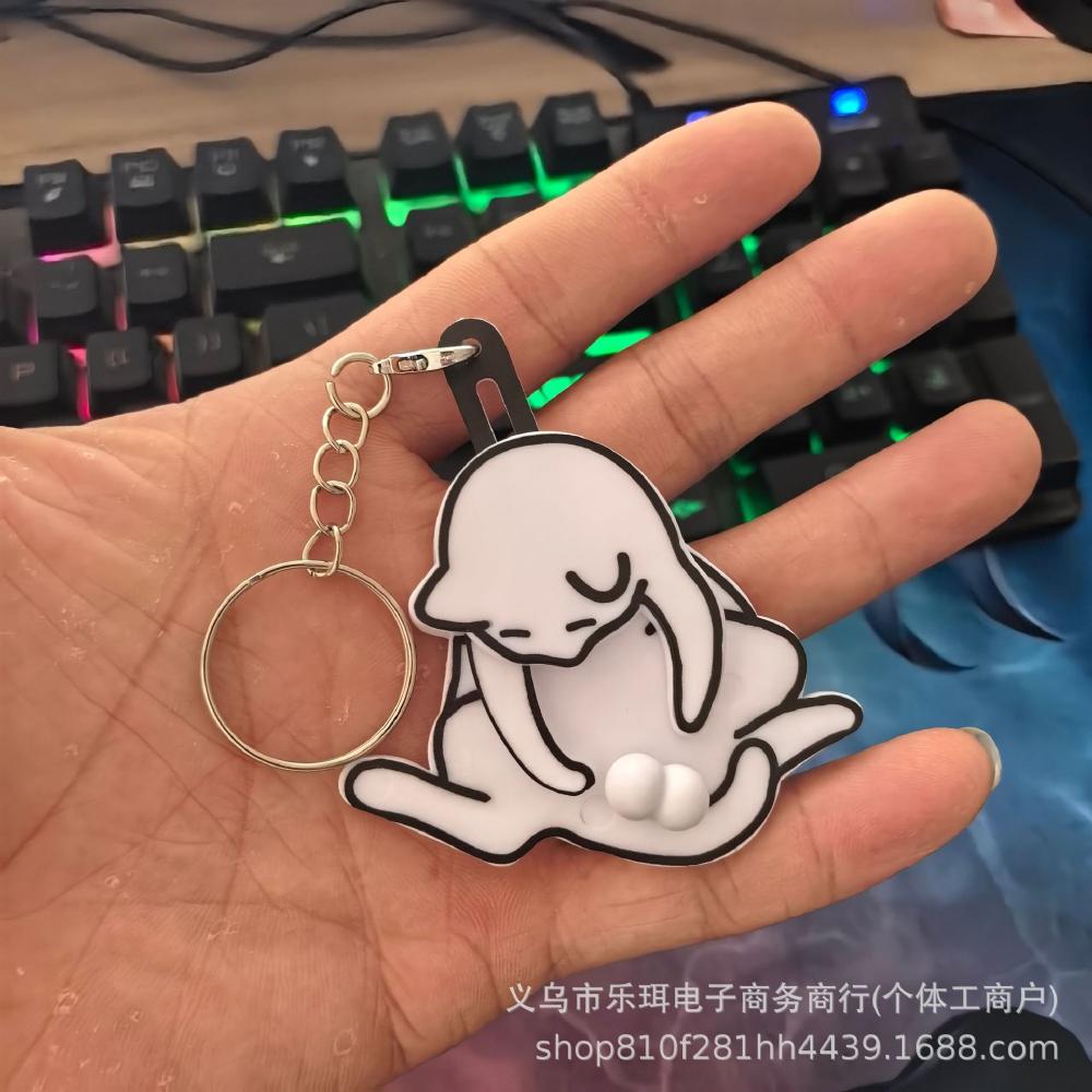 

Креативный разборный брелок-котик - Милая вращающаяся игрушка для украшения рюкзака и сумки 7*6 белый