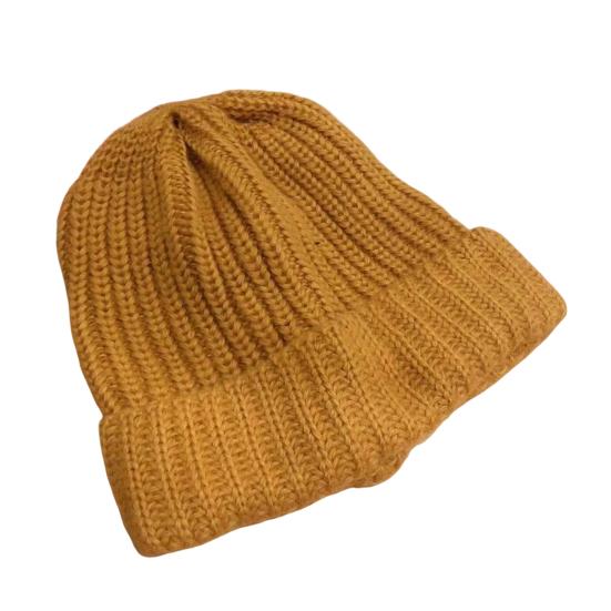 

Зимняя женская шапка, вязаная толстая эластичная шапка с начесом, однотонная, защита ушей, теплая