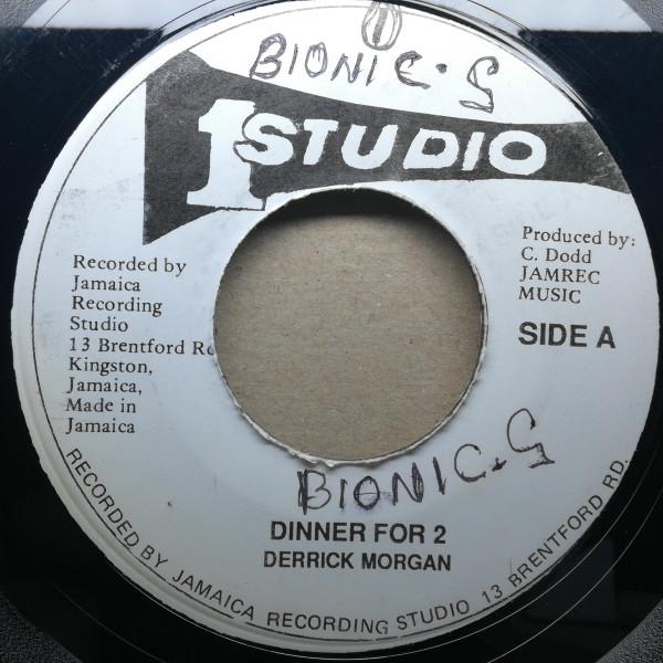 

7inch Record SOUL VENDORS DERRICK MORGAN Zigaloo Dinner For 2 NONE STUDIO ONE Jamaica Reggae Ska Dub Used