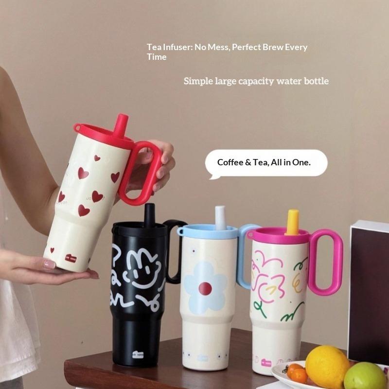 316 Stainless Steel Tumbler Large Capacity Thermal Bottle Double Vacuum Flasks Keep Cold Thermos Cup DIY Gift Mug Coffee Cup