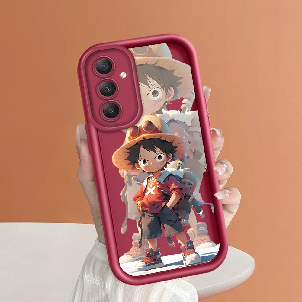 Soft Silicone Square Ladder Printing Pattern Phone Casing Full Cover Camera Shockproof Protection Rubber Case for Samsung