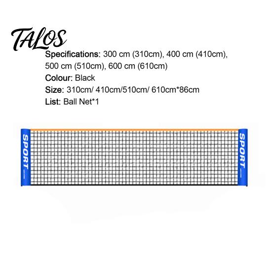 Lawn Tennis Net Badminton Thicker Foldable Easy Setup Stable Nylon Sports for Outdoor Pickleball