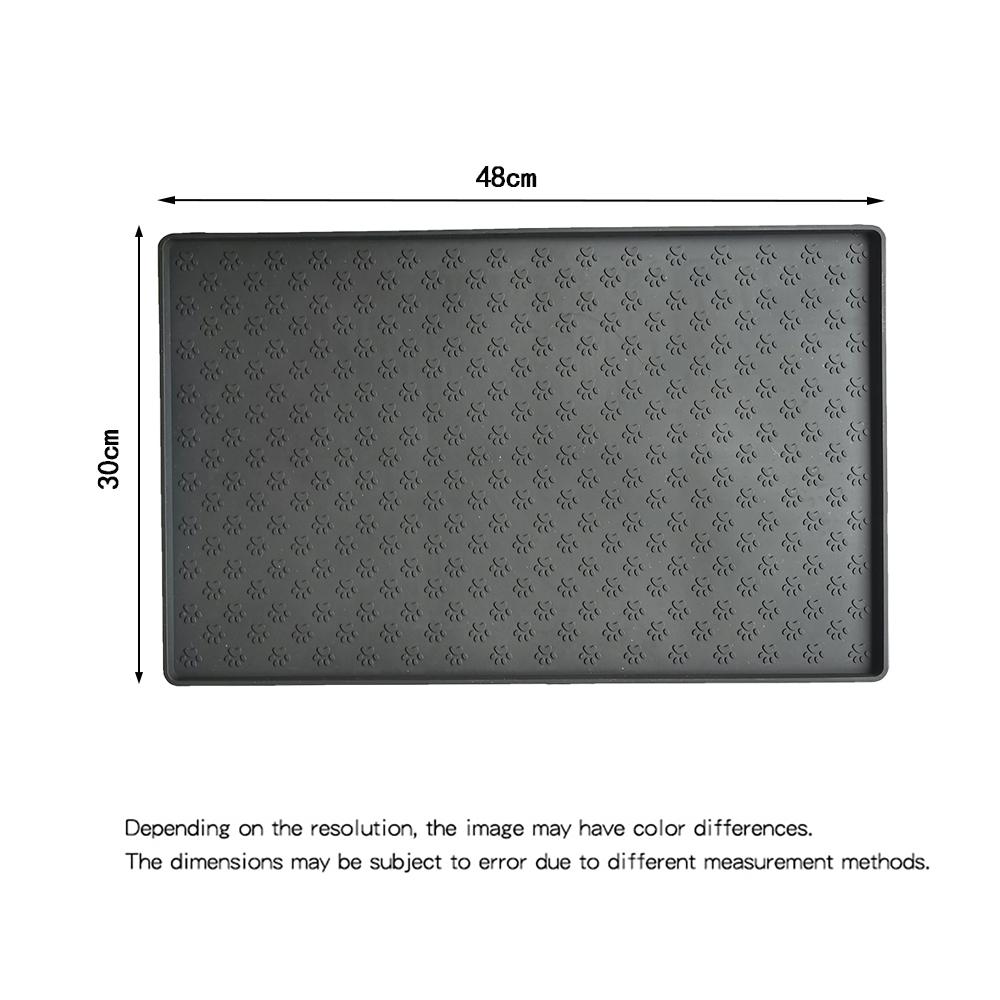 Silicone Pet Food Mat Dog Cat Clacemat For Puppy Bowl Pad Dogs Cats Waterproof Feeding Mat Non-slip Pet Excrement Pads Winter