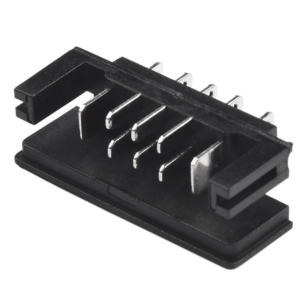 2pcs Connector Terminal Adapter Metal Plastic Silver