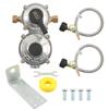 Safe Double Ended LP Propane Regulator Kit Stainless Steel Stainless Steel Hose Kit  Trailer