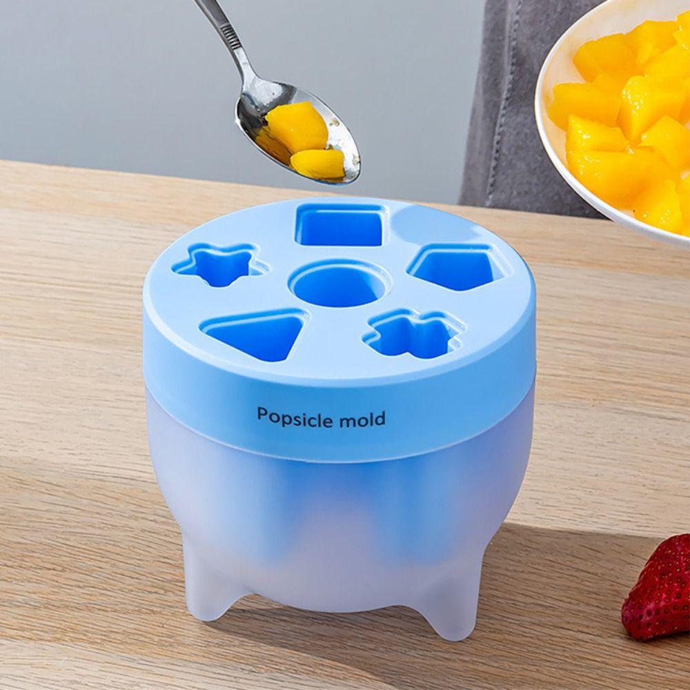 Einfacher Eis am Stiel Maker Anti-Tropf-Stiel Eis am Stiel Form Langlebige 6-Fächer Eiscreme Form Milch