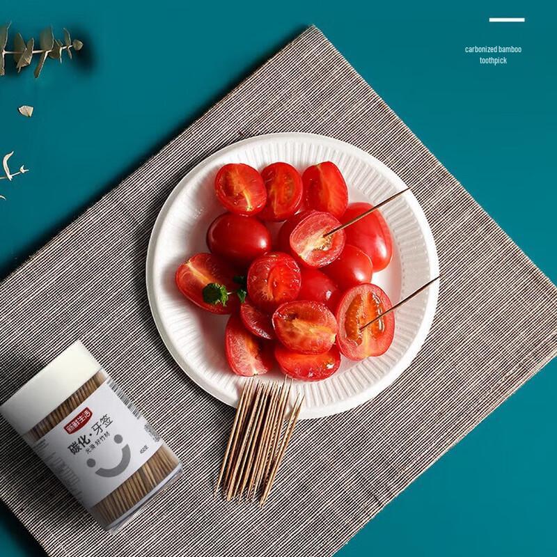 Carbonized Bamboo Toothpicks