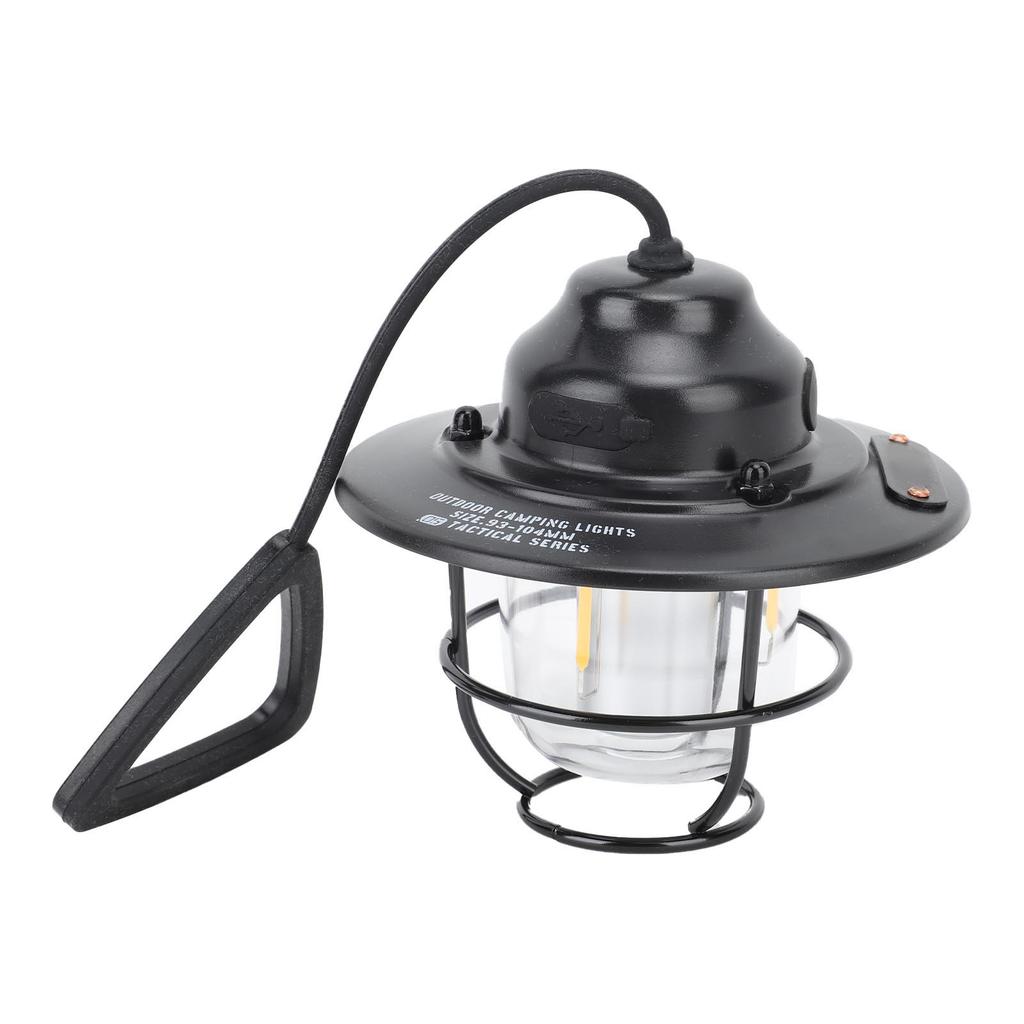 LED Camping Lantern Waterproof 1200MAH 2.0W Stepless Dimming Vintage Rechargeable Camping Lantern