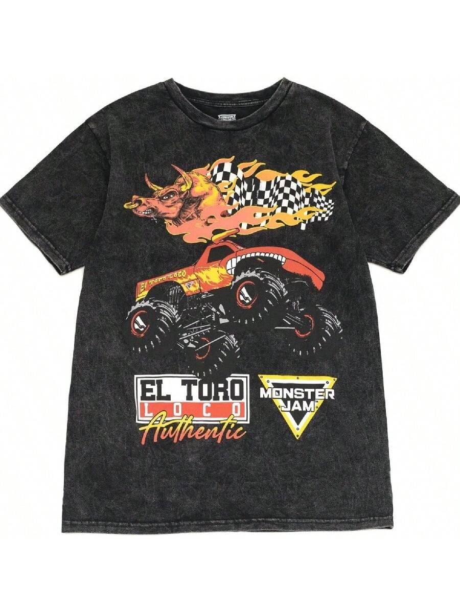 

Футболка для взрослых Monster Jam Graves Diggers El Toro Loco Megalodon XXXXXL