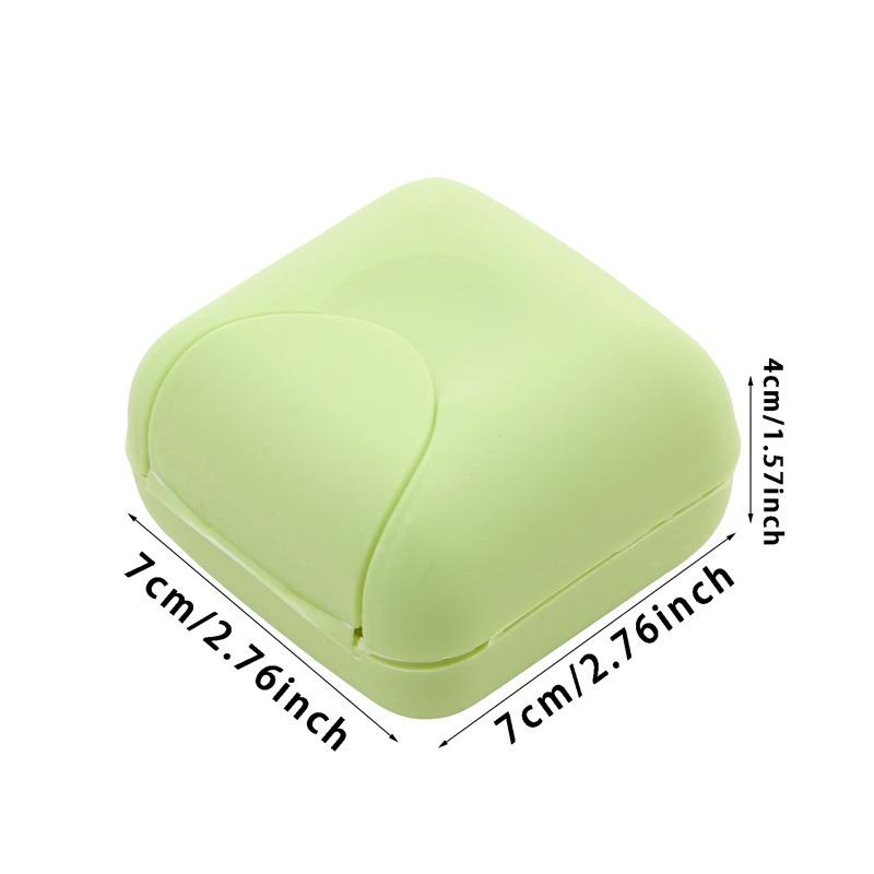 Practical Handmade Soap Box Case Dishes Waterproof Leakproof With Lock Cover 4 Colors