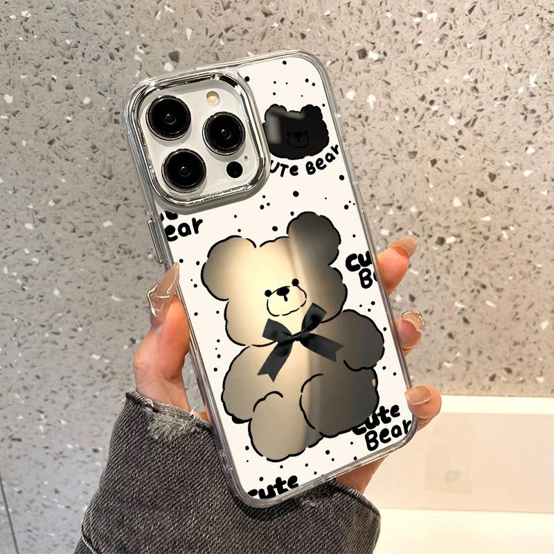 Mobile Phone Cases for iPhone 11 13 XR 15 Pro Max 12 14 Pro Max Case iPhone 16 XS Max Mirror Protective Case Mirror Exquisite Cartoon Waterproof