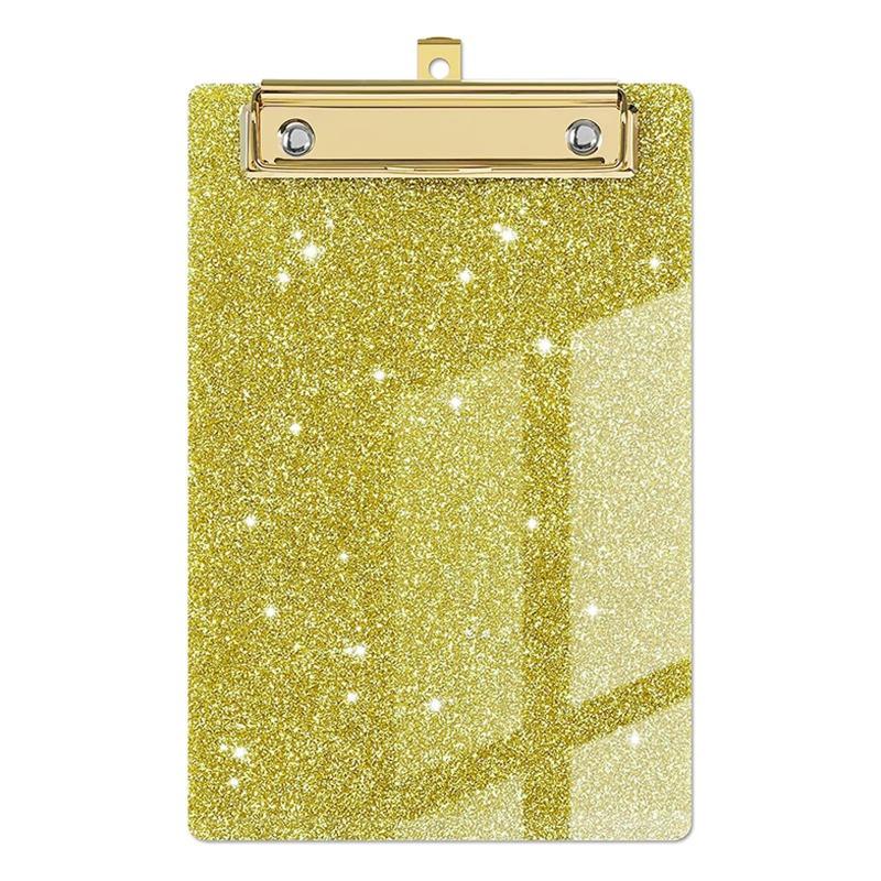 2pcs Glitter Acrylic Office File Clipboard Student Supplies Meeting Minutes Doctor Nurse Writing Pad Pad Perfect