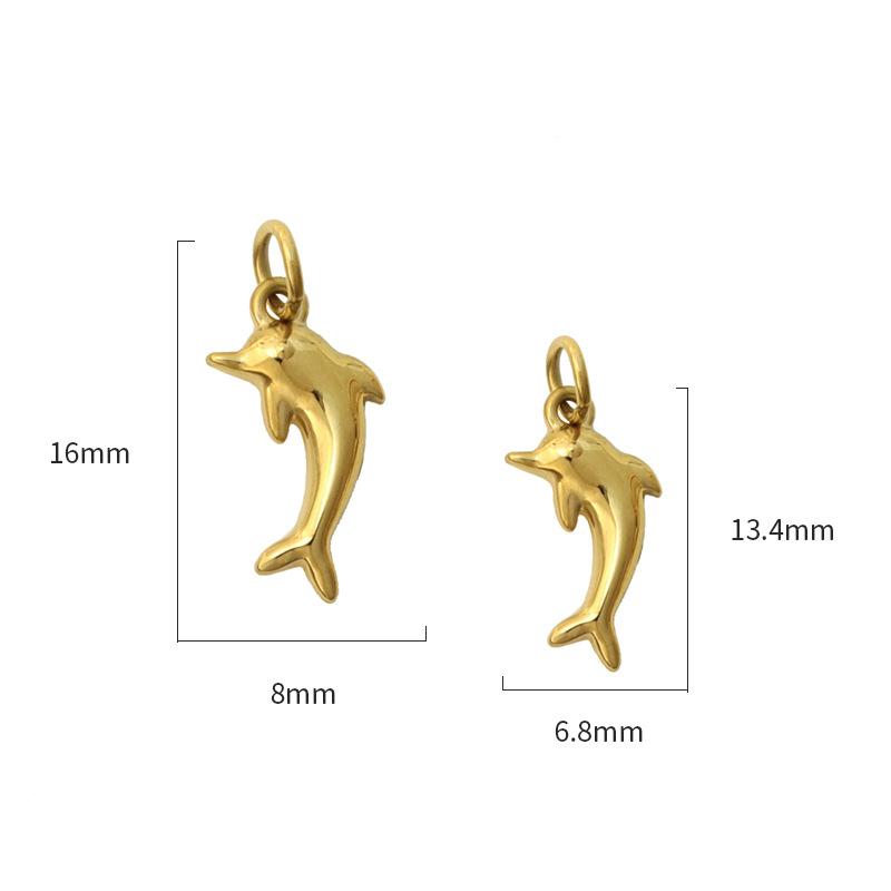 Personalized Diy Electroplated Stainless Steel Marine Life Pendant, Gold, Starfish Diy Handmade Necklace Jewelry Accessories