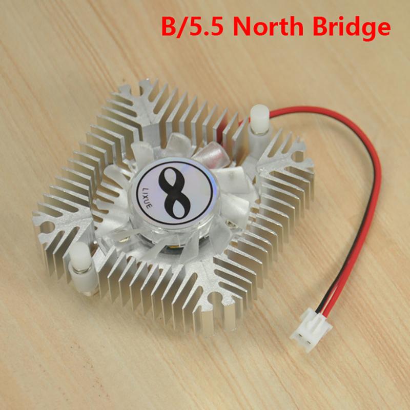 

Graphics Card Radiator Hole Distance 55Mm 5.5Cm Small Radiator Graphics Card Fan Computer 12V Ultra-Quiet Fan B