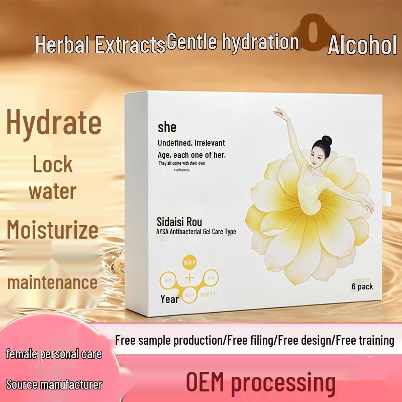 Gynecological Antibacterial Hydrating Gel for Female Intimate Care and Tightening