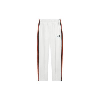 Fashion Series Contrast Ribbon Joggers Unisex Bottoms White AKLS869-5