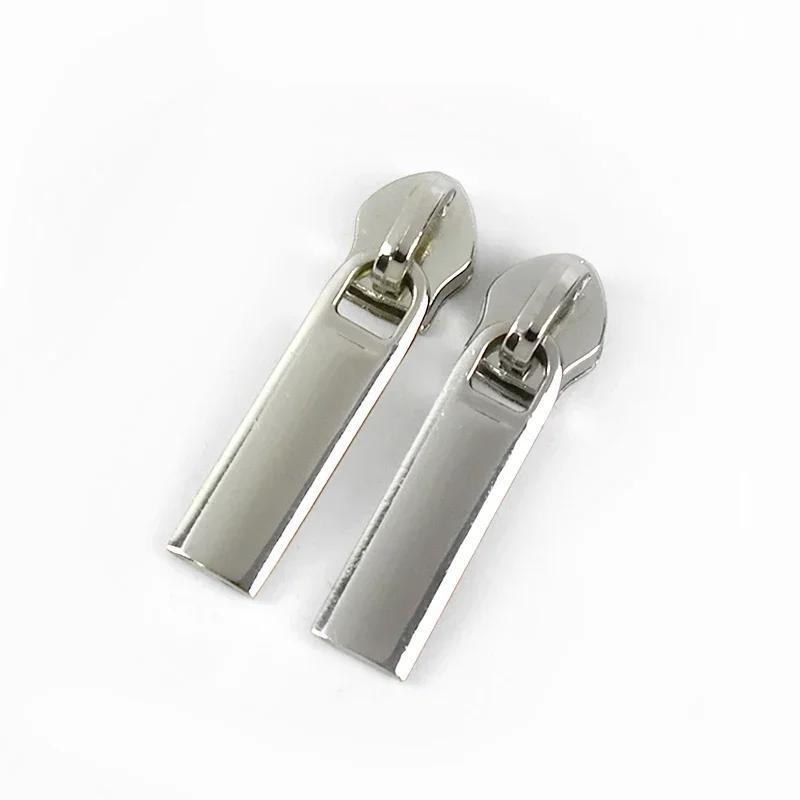 5/10/20Pcs Meetee 5# Zippers Slider Pullers for Nylon Zipper Tapes Sewing Zip Closure Heads Repair Kits Bag Garment Accessories