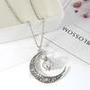 4-Color Glow-in-the-Dark Moon & Pumpkin Pendant Necklace - Christmas & Halloween Gift