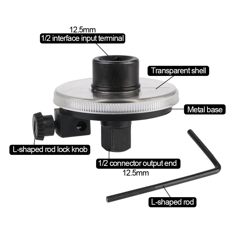 Torque Angle Scale 360 Degrees Calibrated In Degrees Torque Regular Torque Wrench Hand Tools Torquemeter 12.55mm 1/2'' Drive