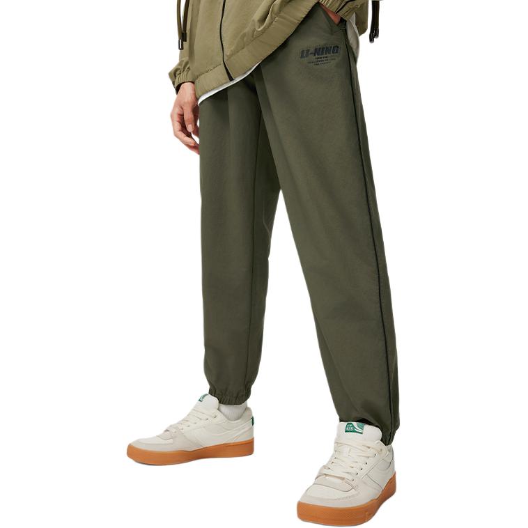 Li Ning Casual Pants Men's Grape Leaf Green AYKU607-5