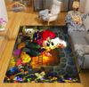 Christmas Rug  Santa Playroom and Bedroom Plush Carpet Non-slip  Soft Play Mat Bed Area Rug Parlor Decor