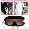 1Pcs Soft Sunglasses Case,Neoprene Zipper Glasses Pouch,Portable Eyeglasses Ba