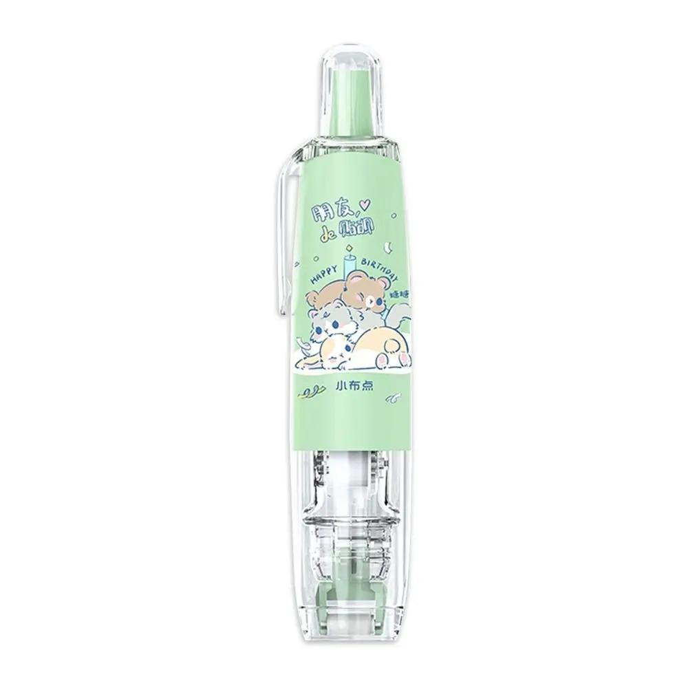 Pen Style Cartoon Press-On Dot Glue Stationery Roller Glue Tape Cartoon Double-sided Tape  Ledger