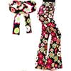 Pantaloni a zampa d'elefante da donna USA Boho Comodi Elasticizzati Pantaloni Estivi da Donna Strisce Stampa Digitale Pantaloni Casual per la Festa dell'Indipendenza