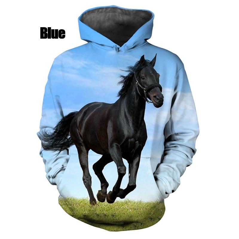 

Горячая Распродажа Лошади 3D Принт Толстовка Толстовка Мужская Женская Мода Повседневный Длинный Рукав Пуловер Принт Harajuku Уличная Одежда Толстовка 4XL