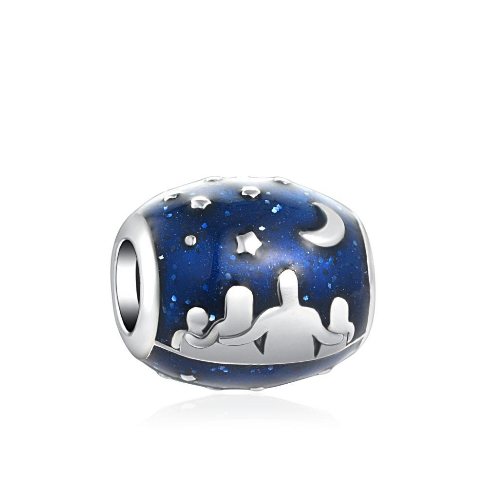 New Fine Copper Plated Sun Moon Star Pendant Diy Bead Dangle Charm Fit Original Bracelet Women Jewelry