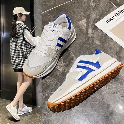 Sneaker Women's Autumn New Rubber Soft Bottom Color Matching Fashion Muffin Bottom Leisure Cortez Mixed Batch