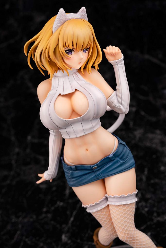 Daiki Industry BLACK & WHITE Cat Girl Shironeko-chan Illustration by Mataro 16 Scale PVC Painted Finished Figure