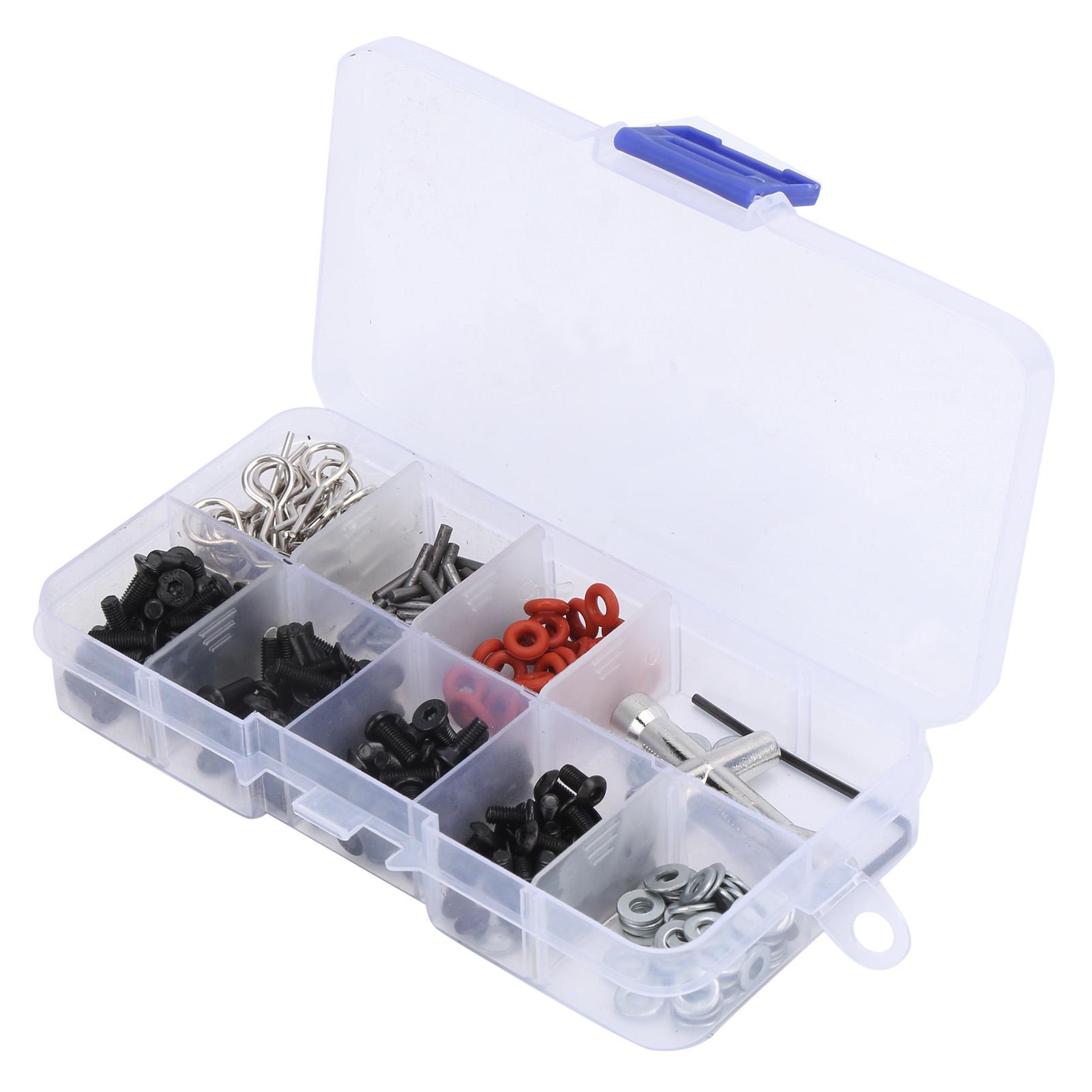 

RC Metal Screw Replacement Kit Wrench Car Shell Buckle for HSP 110 Remote Control Car