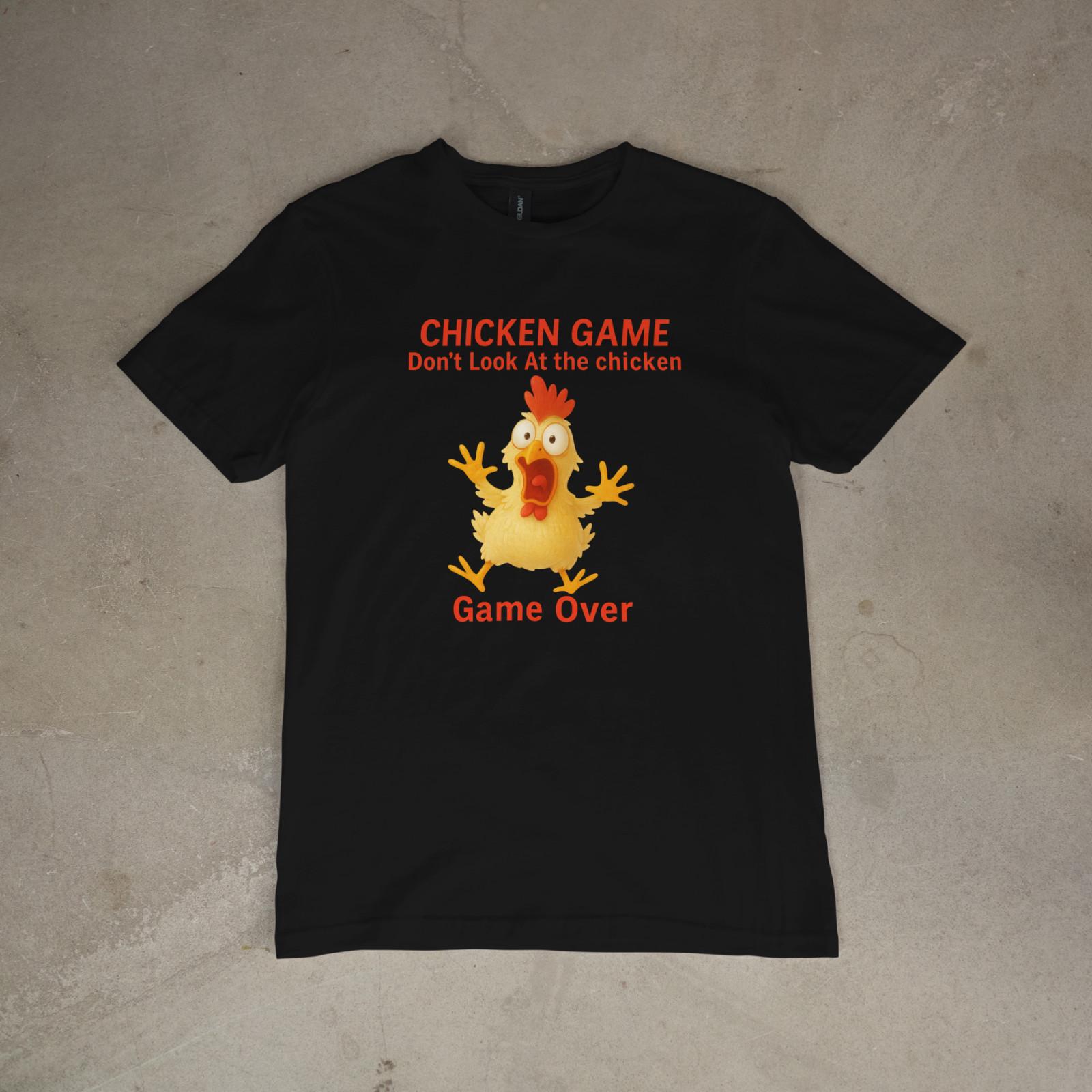 Funny Chicken Game Shirt | Don’t Look at the Chicken Meme Graphic Tee 4XL