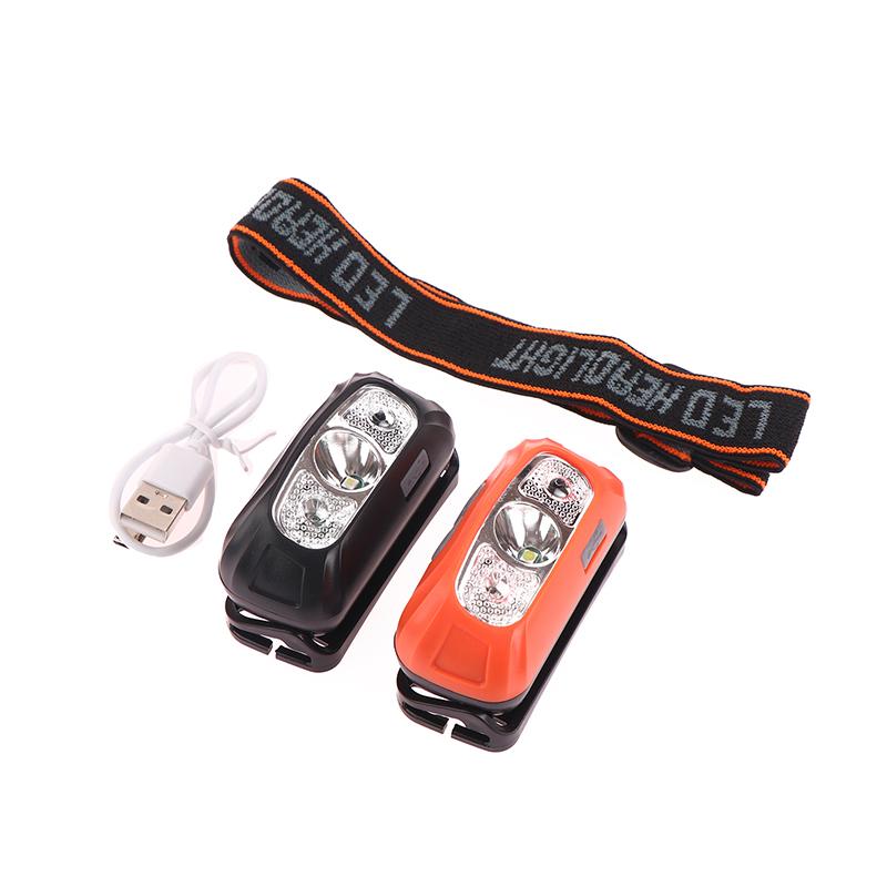 Built-In Battery Usb Rechargeable Outdoor Waterproof Camping Torch Lights Strong Light Headlamp Body Motion Sensor Headlight
