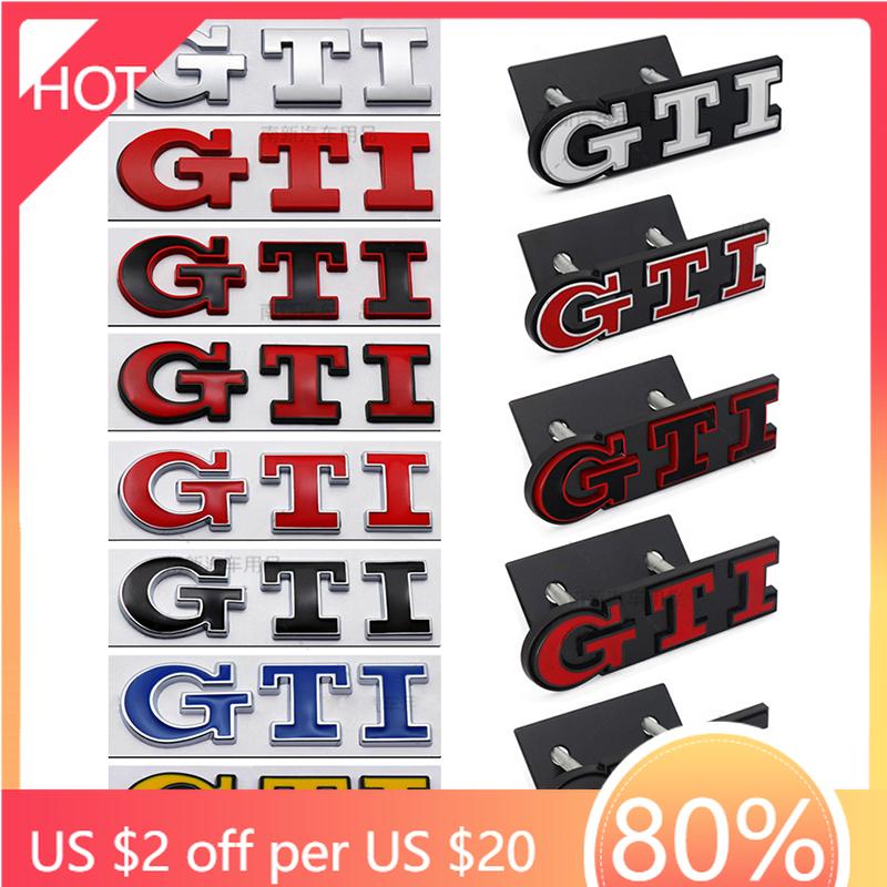 Golf 3 4 MK3 MK4 2026 Hot For VW VOLKSWAGEN 3D Metal GTI Grill Emblem Badge Rear Trunk Decal Car Sticker for Volkswagen VW Golf
