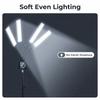 Luce LED Flessibile a 4 Bracci 3200K 5600K Rotazione a 360 gradi Luce di Riempimento Dimmerabile per Fotografia Live Streaming