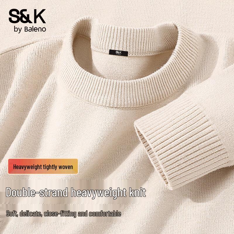 Baleno Men's S&K Series Crew Neck Knit Sweater