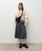 Diagonal Washed Buckle Bag (Black)